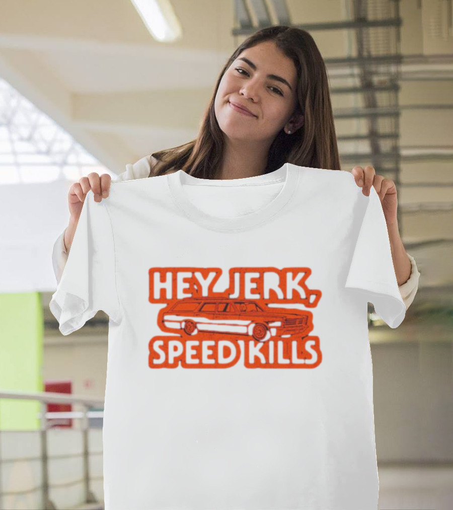 Michael Myers Hey Jerk Speed Kills Station Wagon Scene T-Shirt