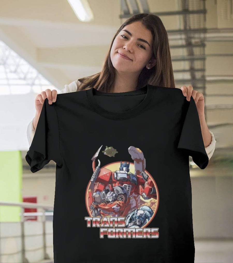 Transformers Autobots Optimus Prime And Dinobots T-Shirt