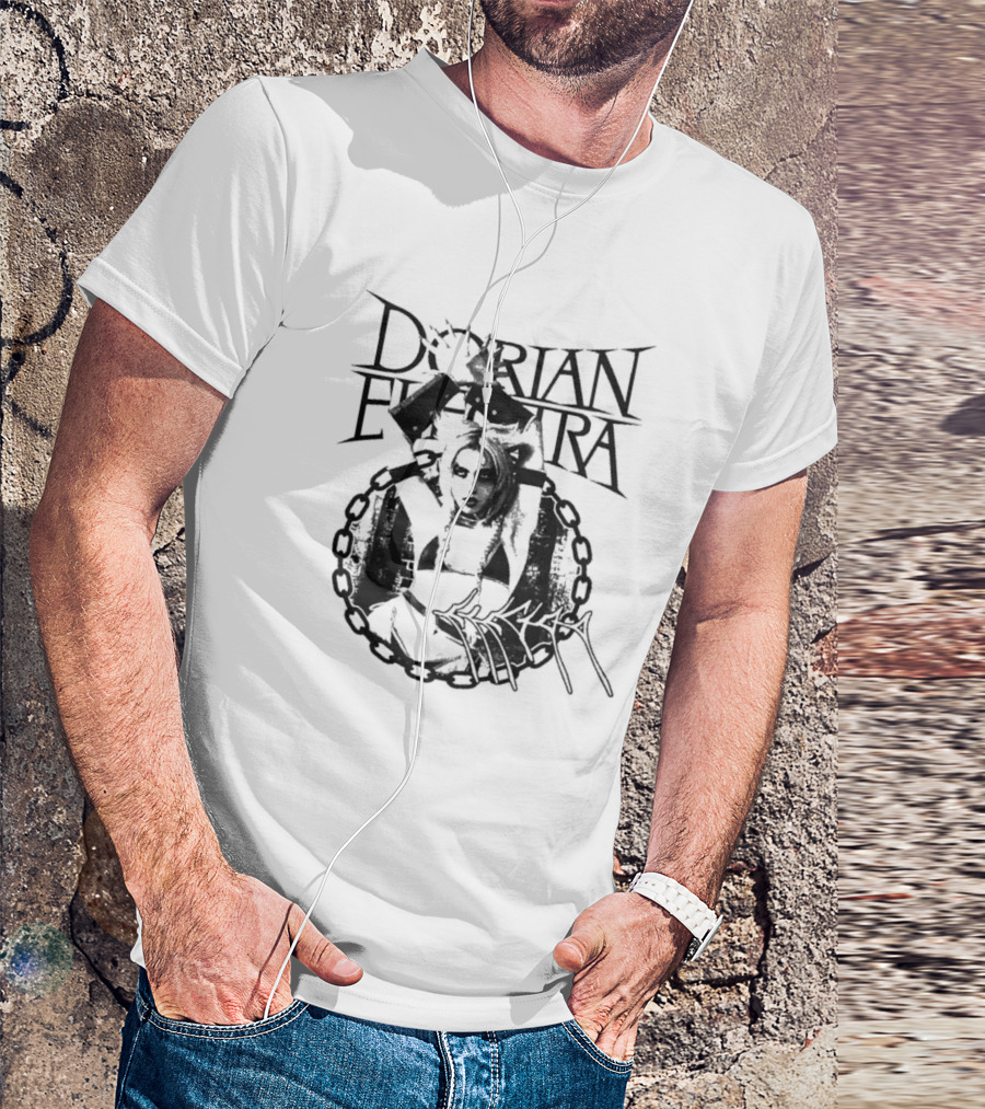 Dorian Electra Chain Logo With Figure And Signature T-Shirt