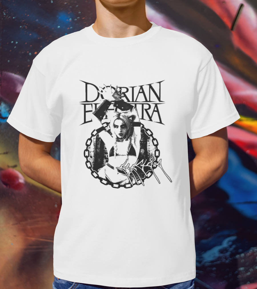 Dorian Electra Chain Logo With Figure And Signature T-Shirt