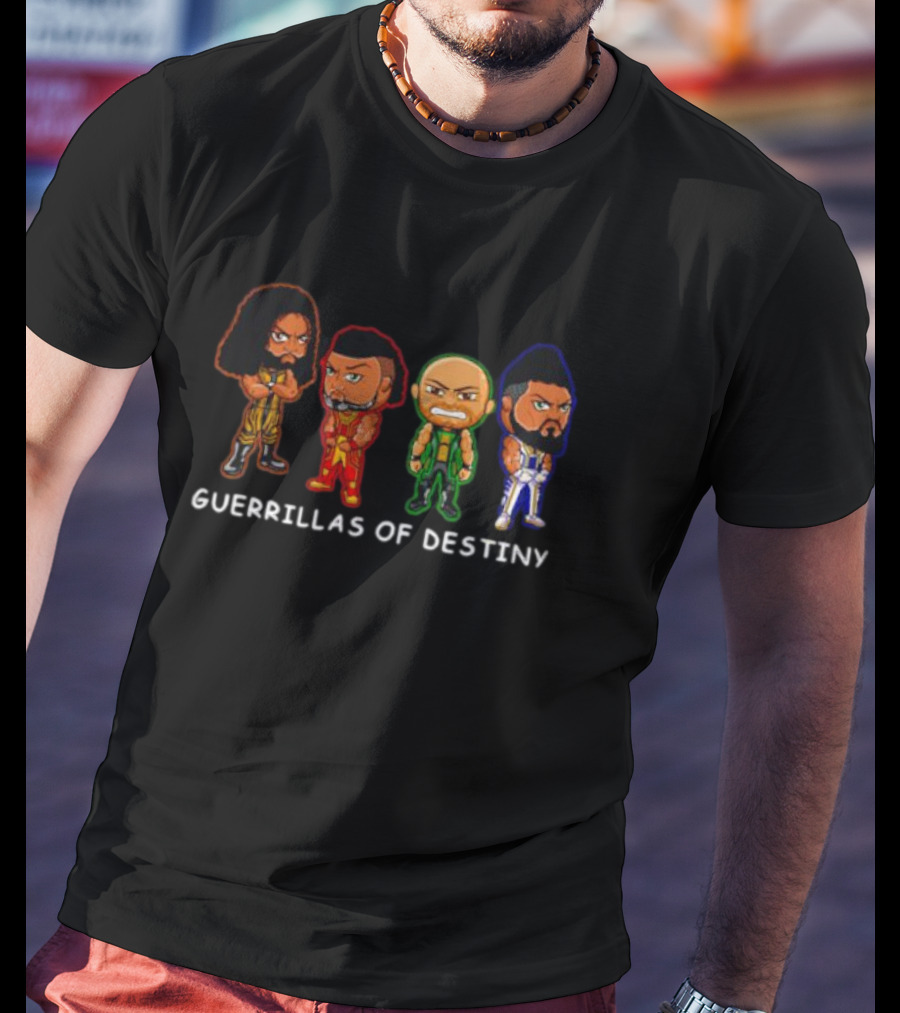 Hikuleo Guerrillas United Guerrillas Of Destiny Cartoon Characters T-Shirt