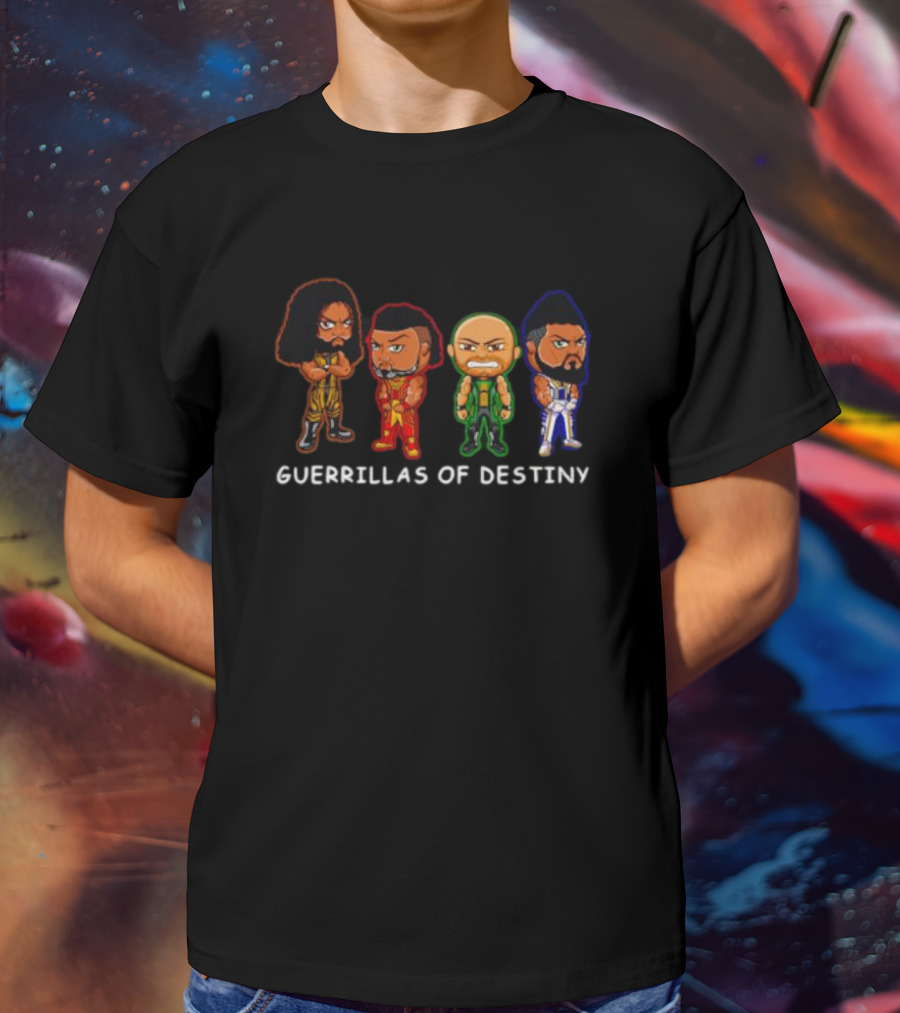 Hikuleo Guerrillas United Guerrillas Of Destiny Cartoon Characters T-Shirt