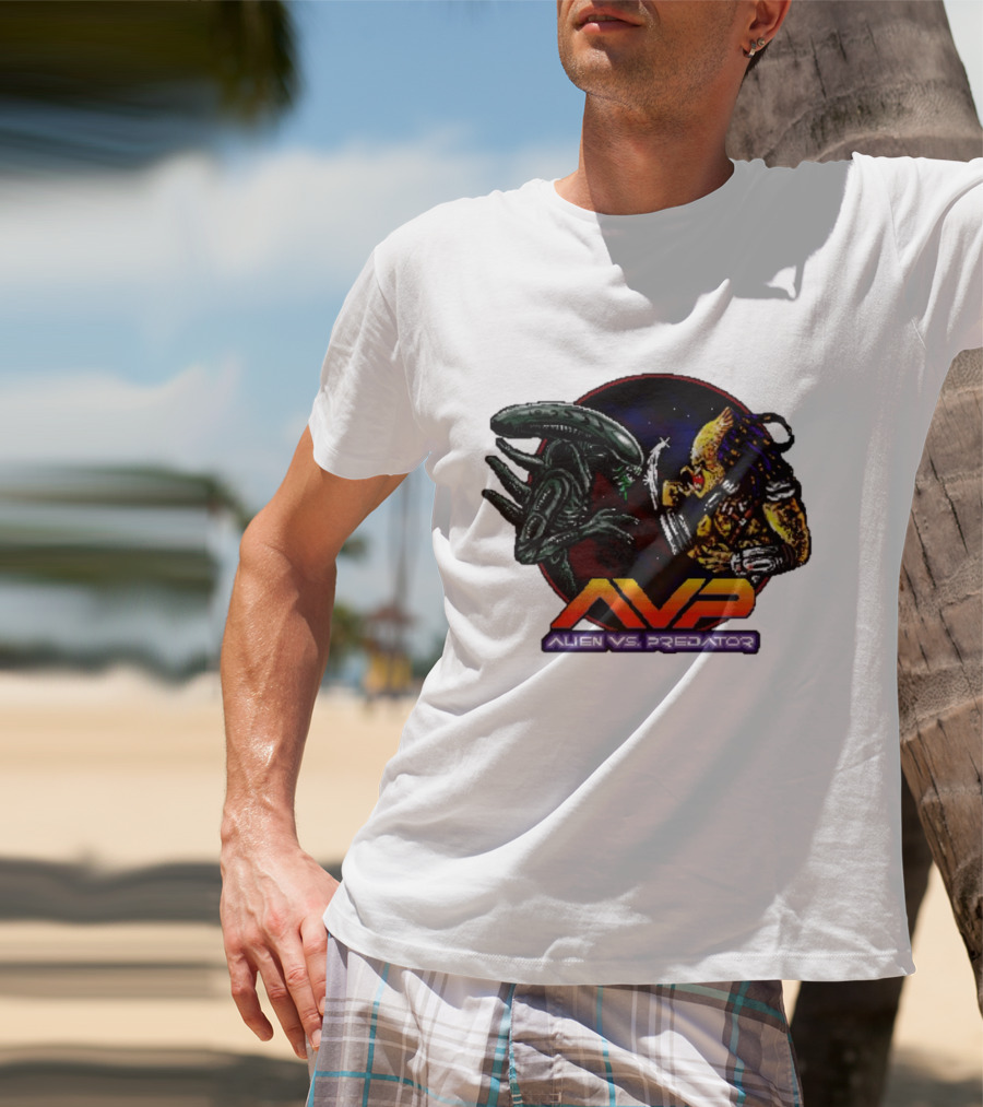 AVP Alien Vs. Predator Video Game Showdown T-Shirt