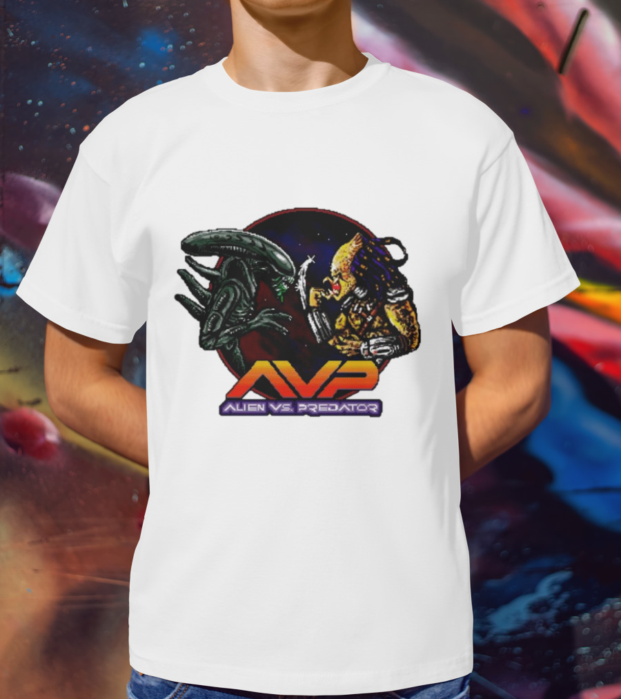 AVP Alien Vs. Predator Video Game Showdown T-Shirt