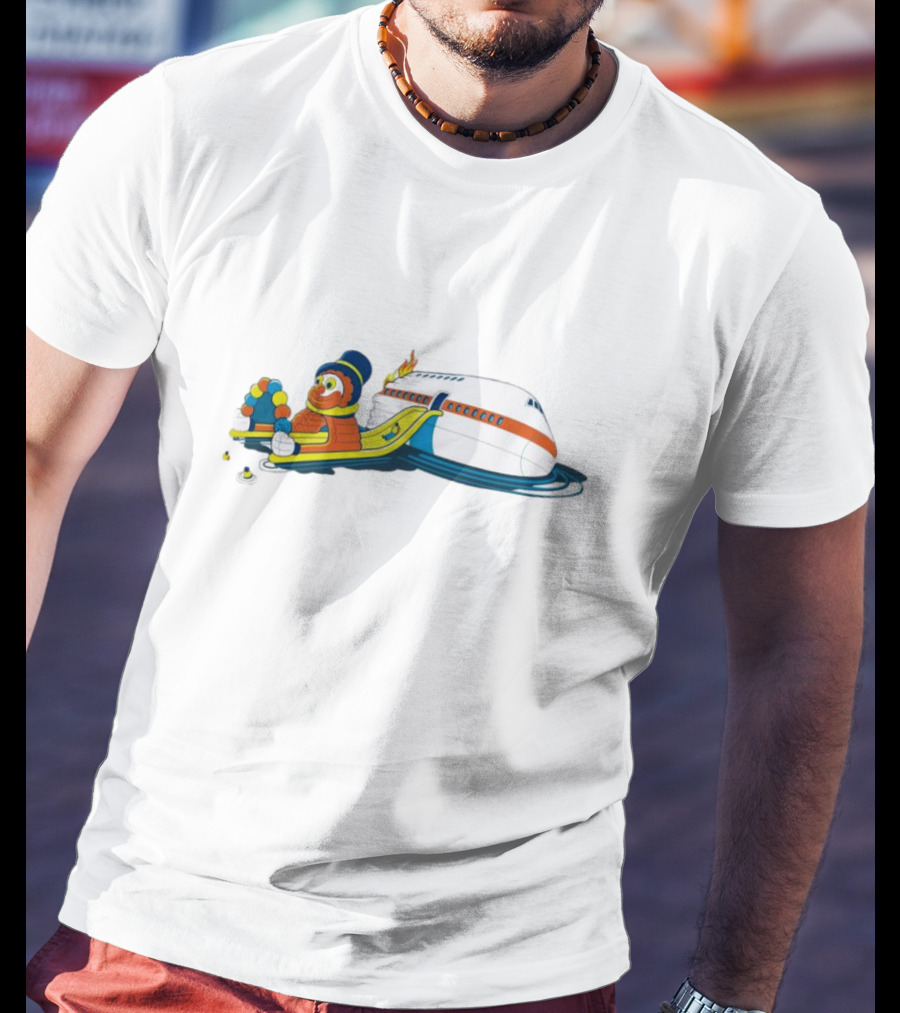 Flightattendants Nonrev Happy Thoughts Sesame Slide Airplane Adventure T-Shirt