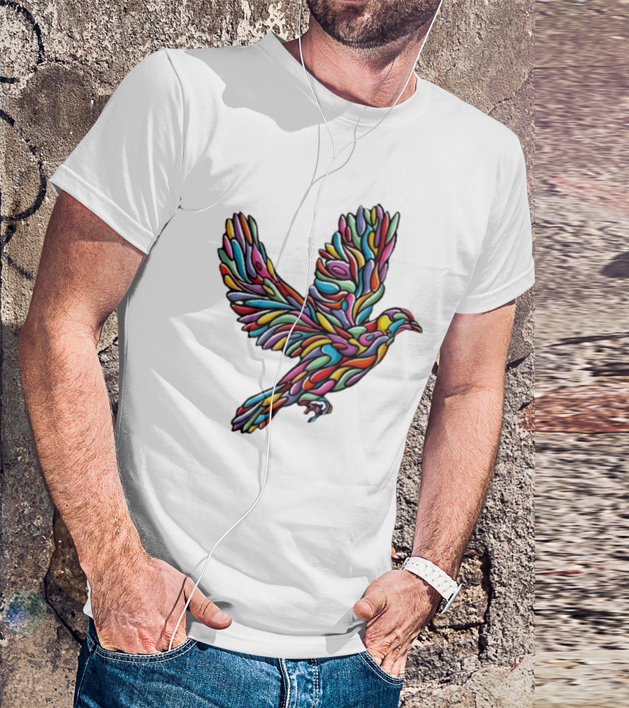 Glenside Local Solidarity Multicolored Dove T-Shirt