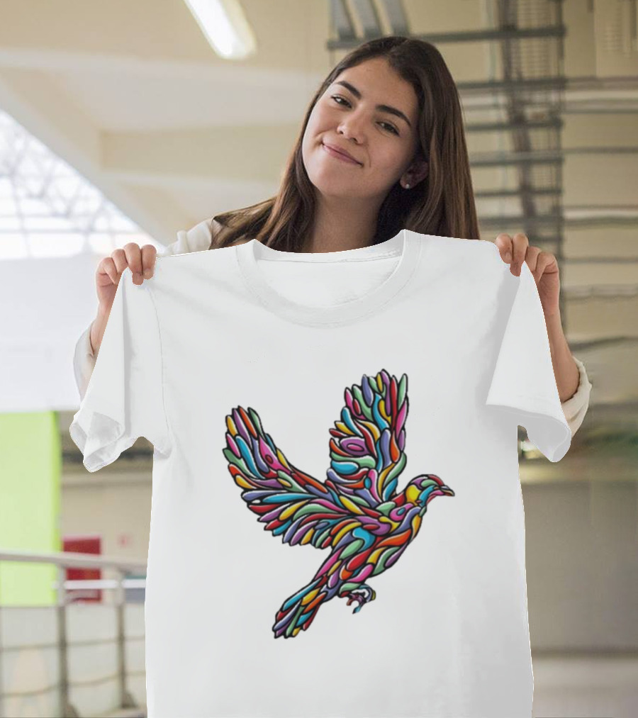Glenside Local Solidarity Multicolored Dove T-Shirt