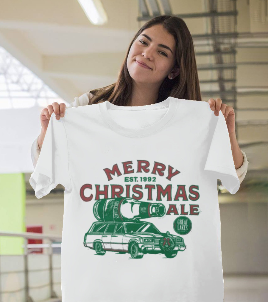 Merry Christmas Ale Great Lakes Brewing Co. Est. 1992 Car T-Shirt