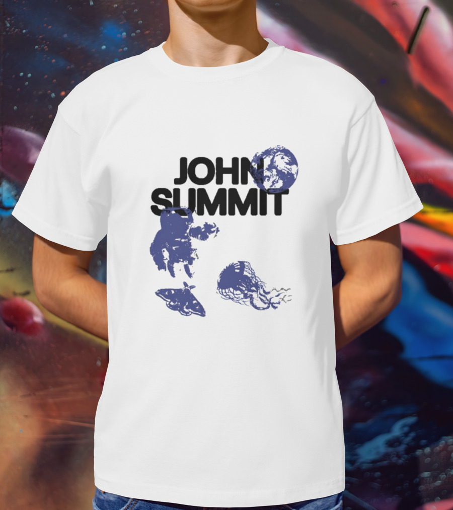 JOHN SUMMIT Astronaut Jellyfish Moon Blue Exploration T-Shirt