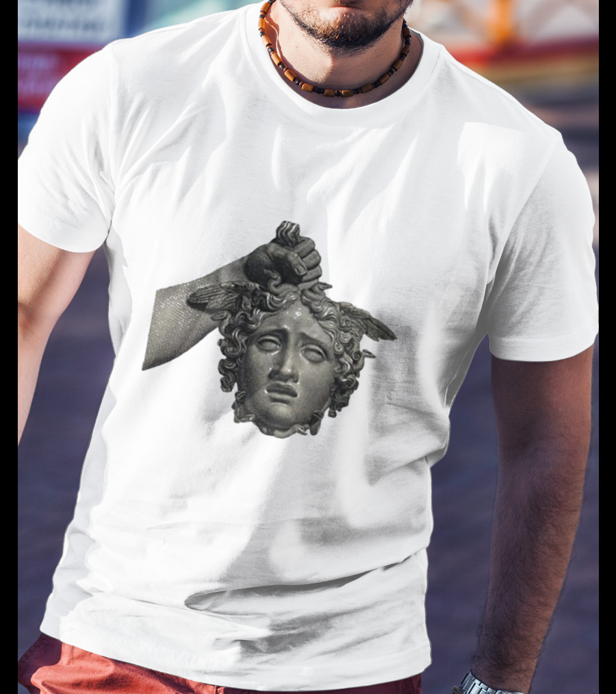 Pekebudha Gorgona Classical Medusa Head T-Shirt