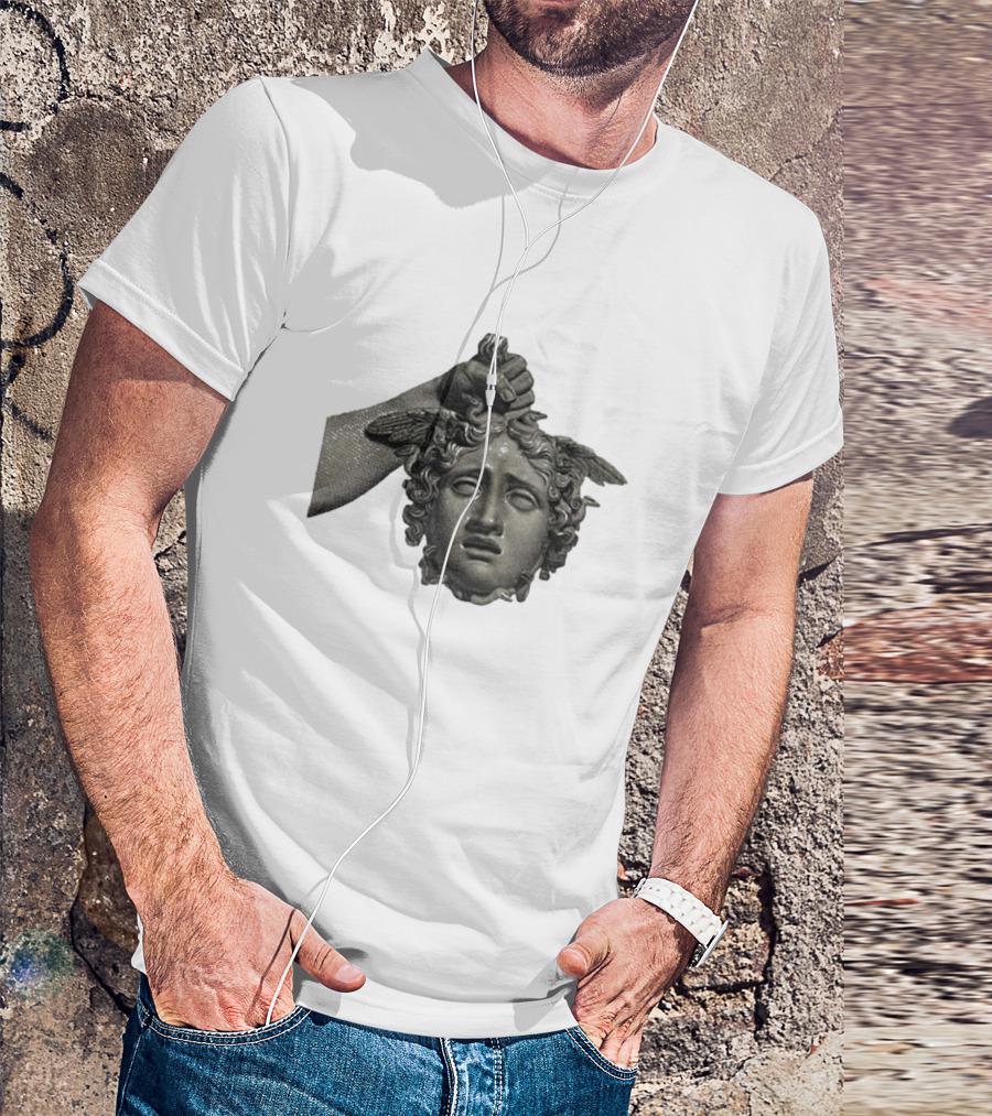 Pekebudha Gorgona Classical Medusa Head T-Shirt