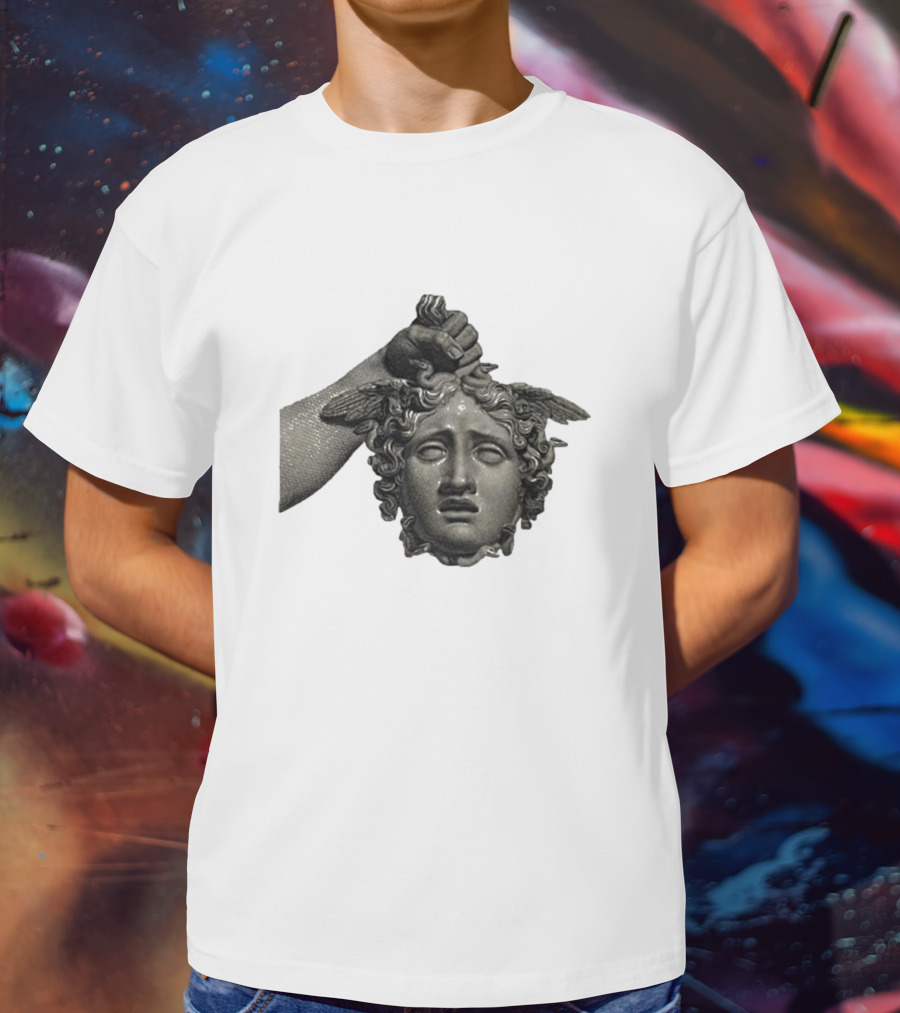 Pekebudha Gorgona Classical Medusa Head T-Shirt