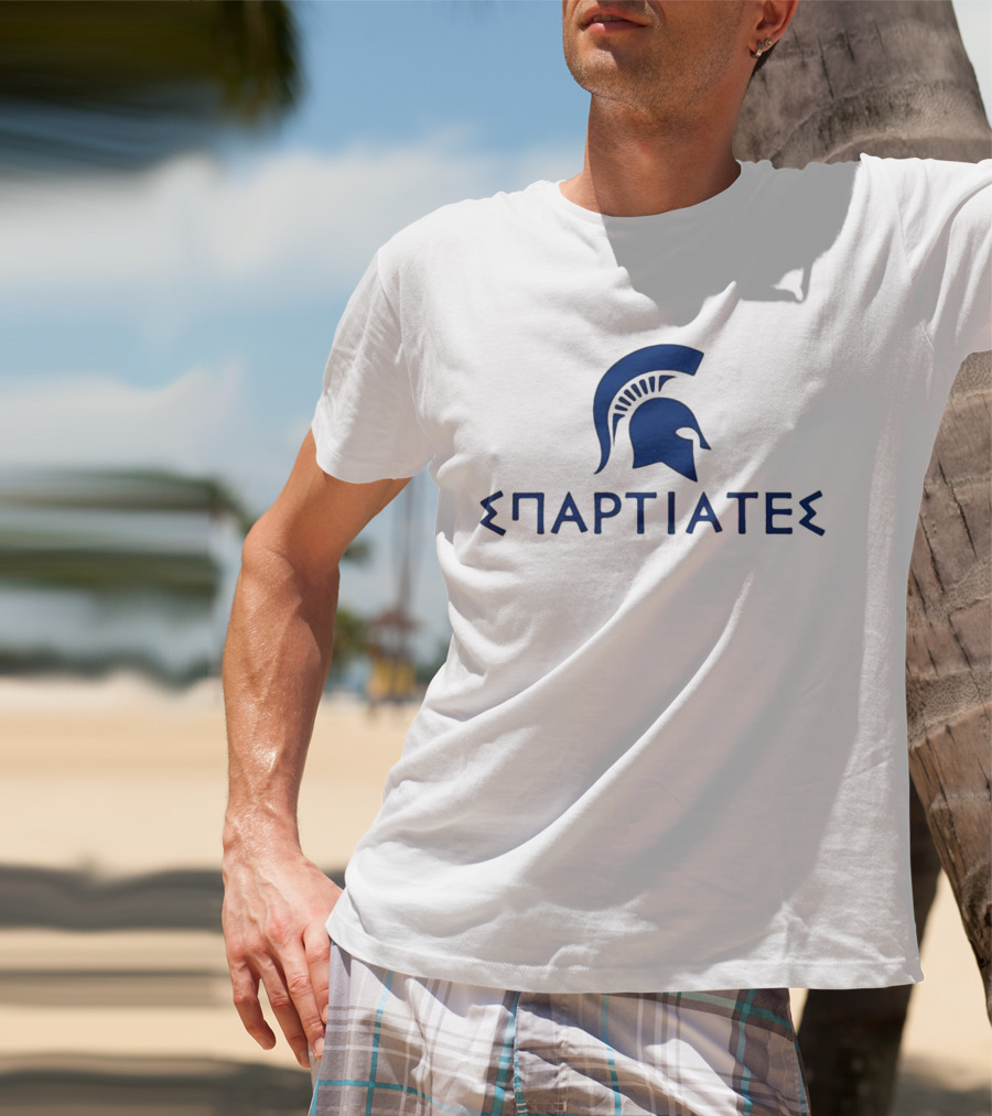 Christinate28 Σπαρτιατεσ Spartan Helmet T-Shirt