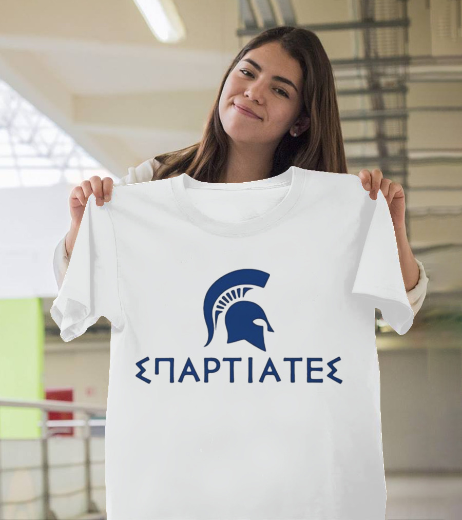 Christinate28 Σπαρτιατεσ Spartan Helmet T-Shirt