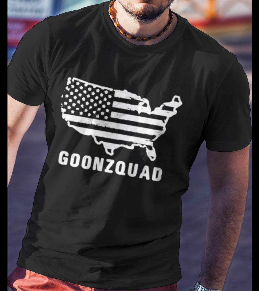 Goonzquad American Flag Map USA T-Shirt