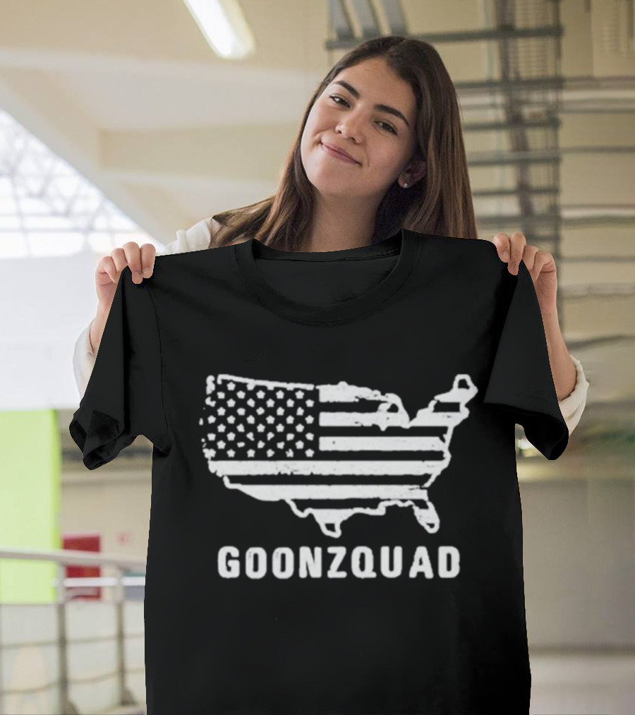 Goonzquad American Flag Map USA T-Shirt