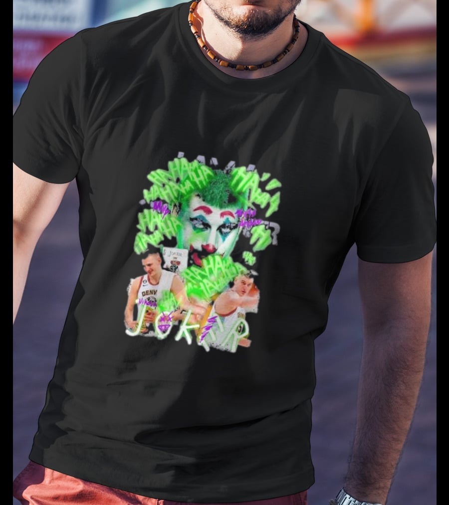 Nikola Jokic Joker NBA Denver Basketball Clown T-Shirt