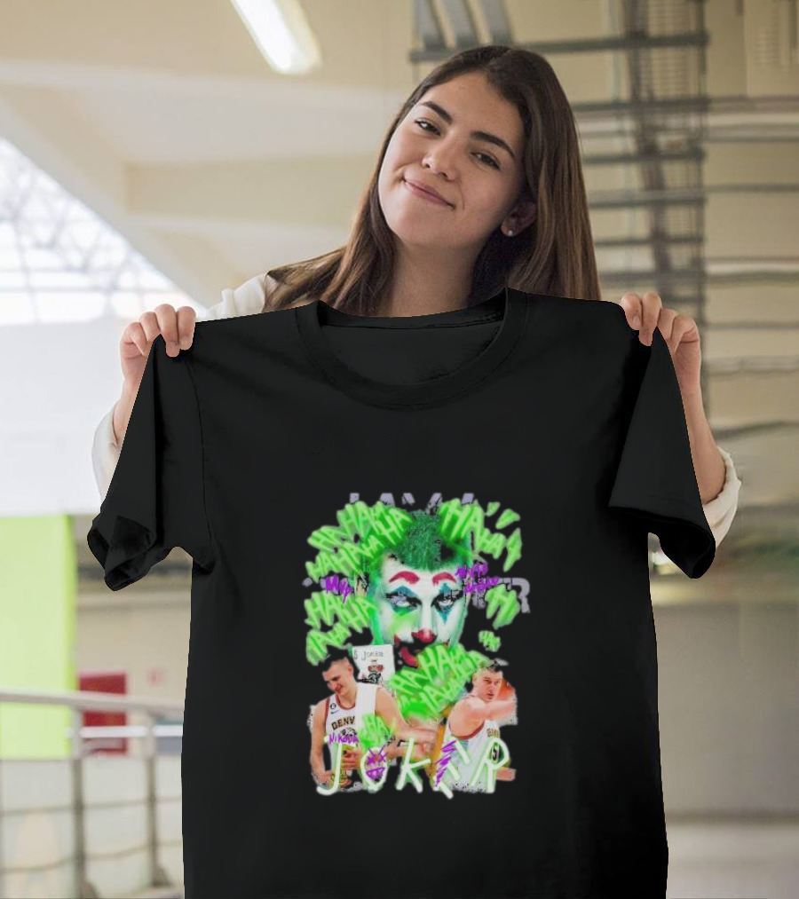 Nikola Jokic Joker NBA Denver Basketball Clown T-Shirt