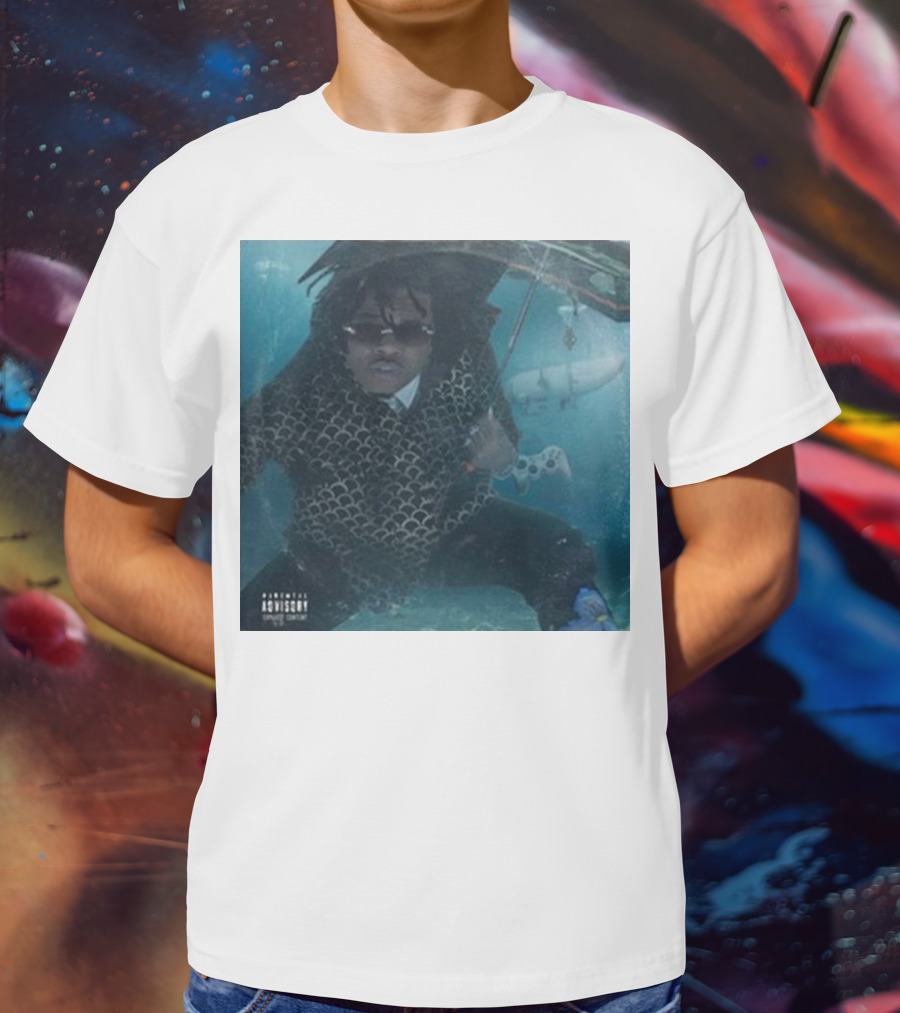 Parental Advisory Gunna Oceangate Album Cover Submarine Underwater T-Shirt