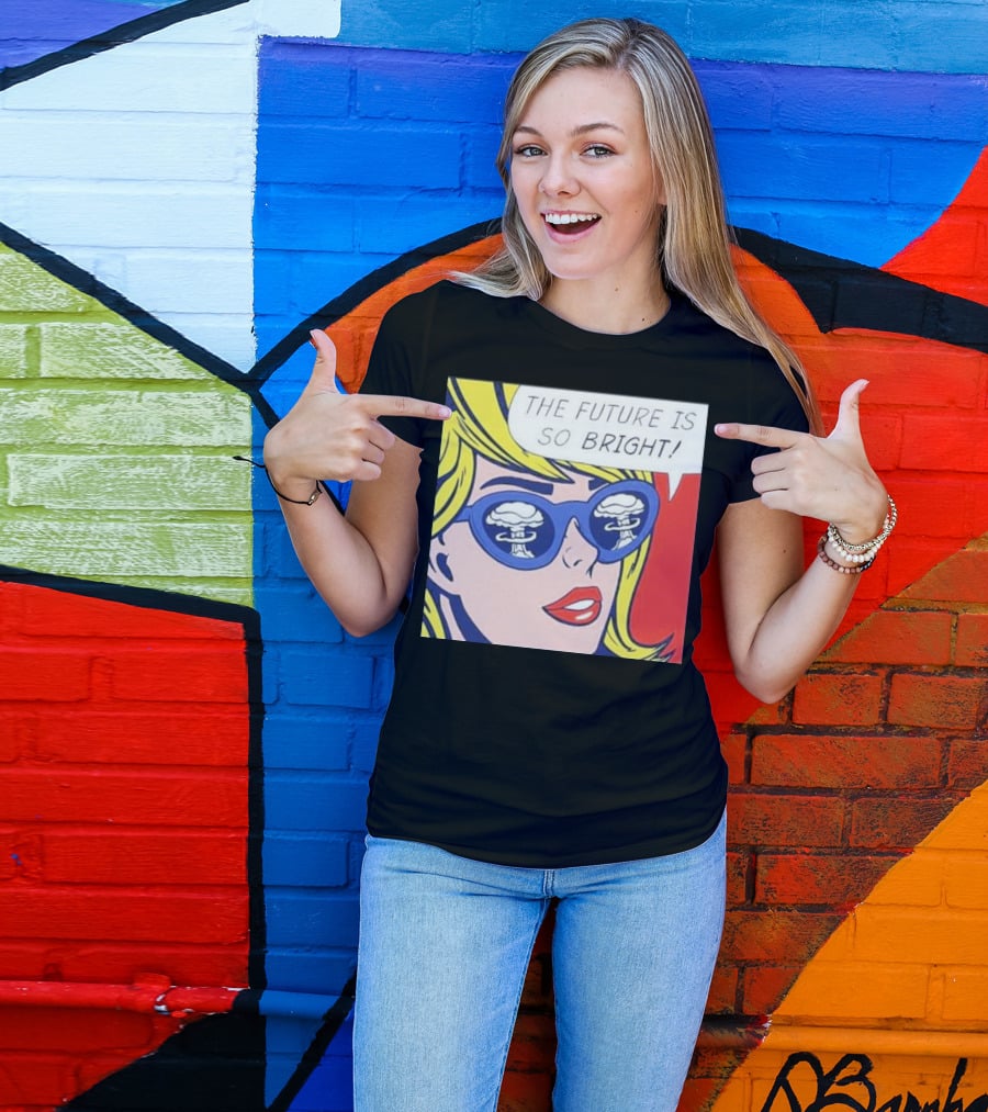 The Future Is So Bright Pop Art Comic Explosion Glasses T-Shirt