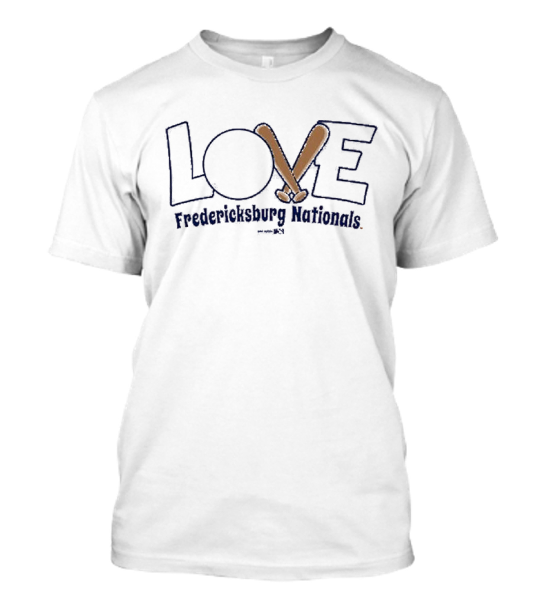 LOVE Fredericksburg Nationals Toddler Pink Baseball T-Shirt
