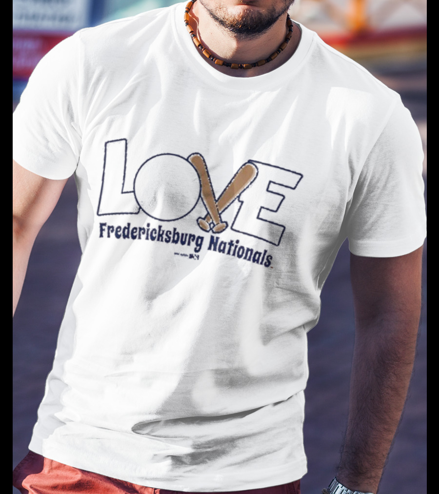 LOVE Fredericksburg Nationals Toddler Pink Baseball T-Shirt