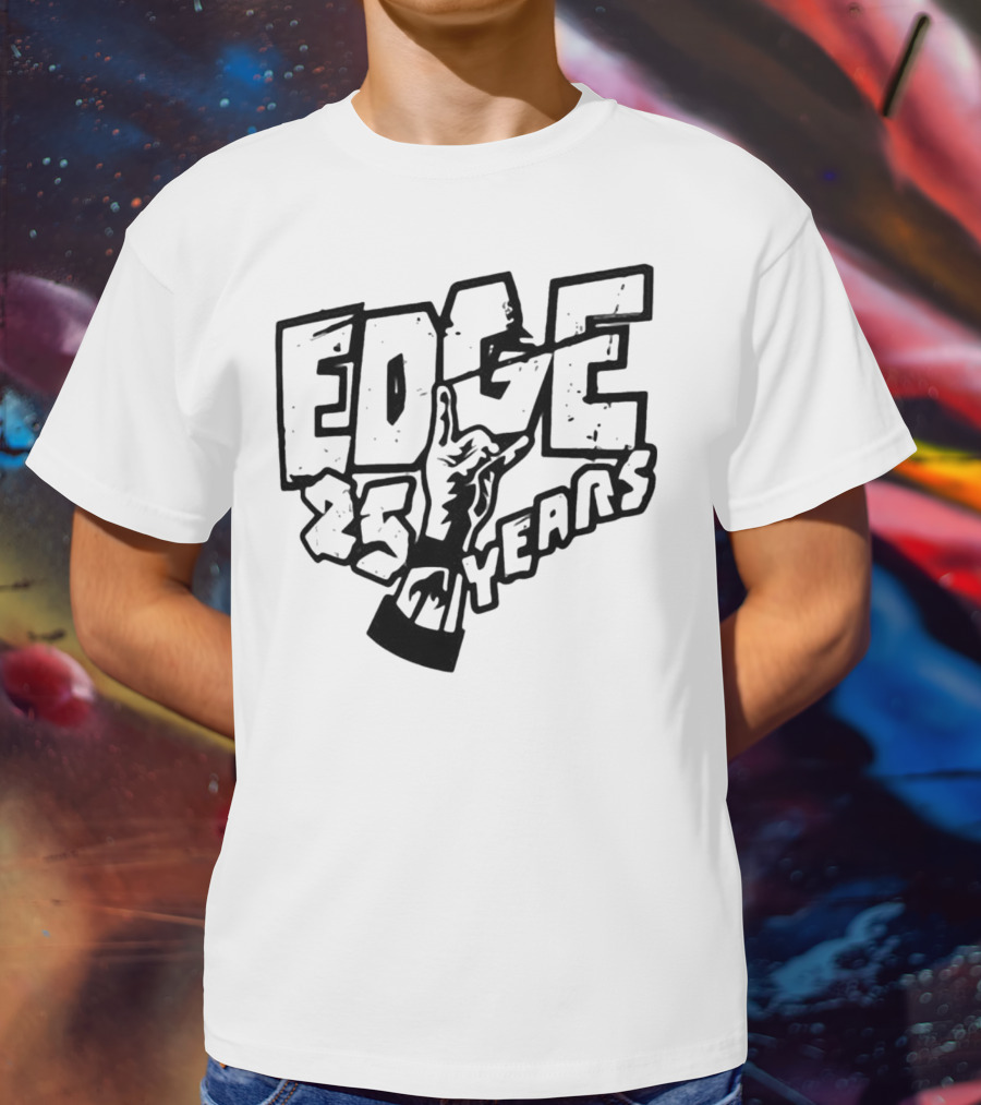Edge 25 Years Rock Hand Gesture T-Shirt
