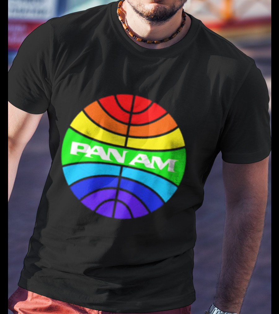 Pan Am Rainbow Circular Emblem T-Shirt