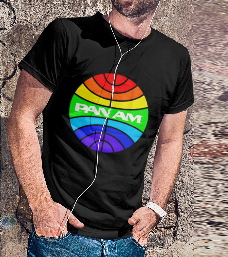 Pan Am Rainbow Circular Emblem T-Shirt