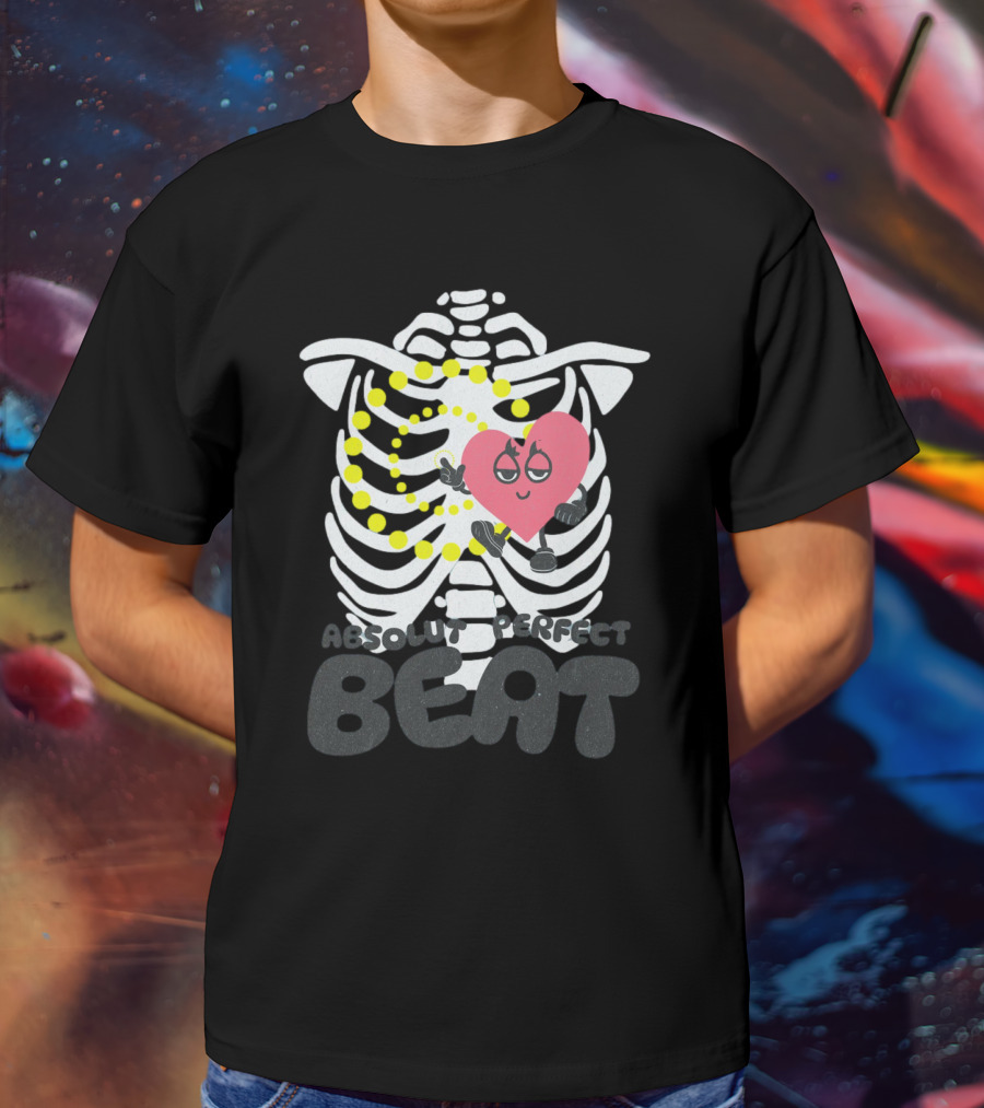 Absolut Perfect Beat Ribcage Heart T-Shirt
