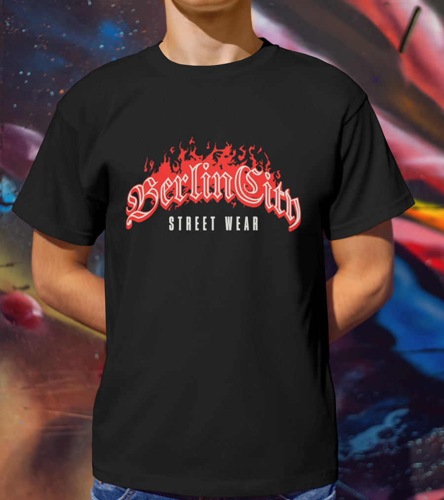 BerlinCity Street Wear Fiery T-Shirt