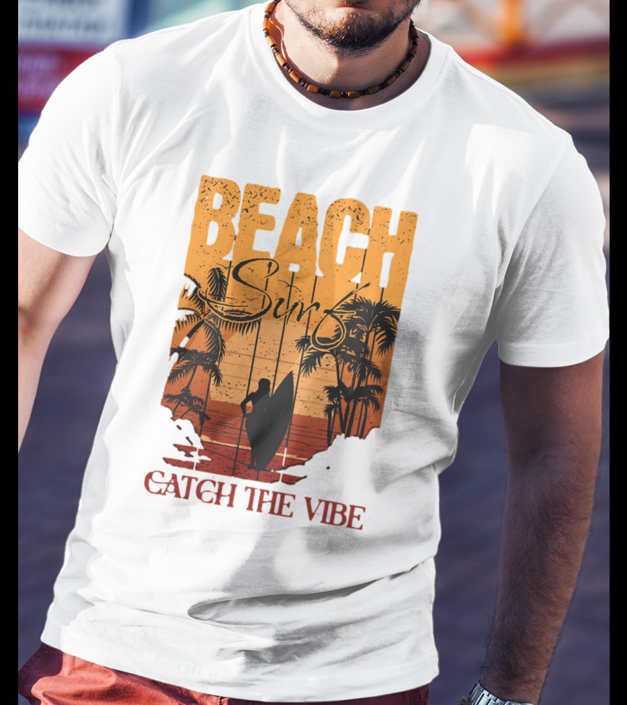 Beach Surf Catch The Vibe T-Shirt