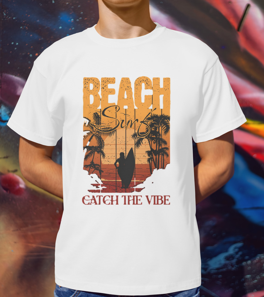 Beach Surf Catch The Vibe T-Shirt