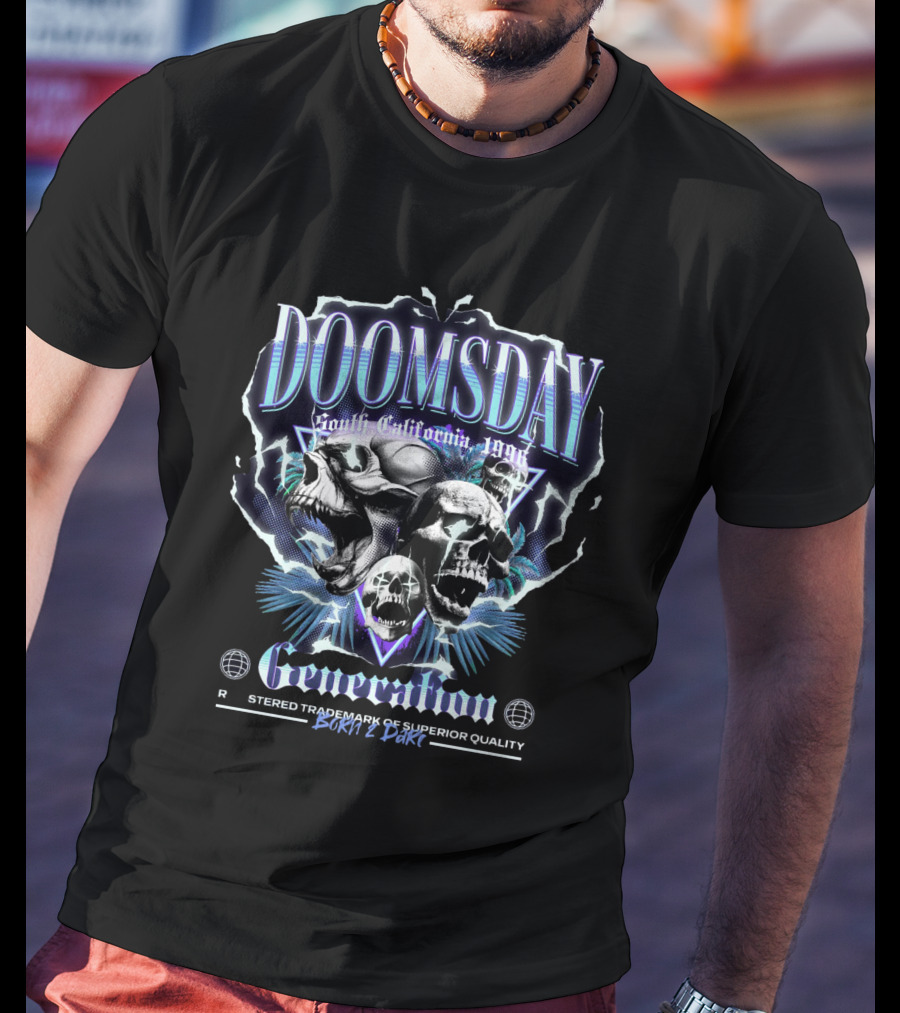 Doomsday Generation South California 1996 Born 2 Dare T-Shirt