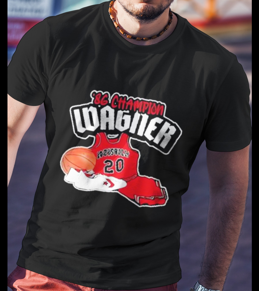 86 Champion Wagner Basketball Jersey 20 Louisville T-Shirt