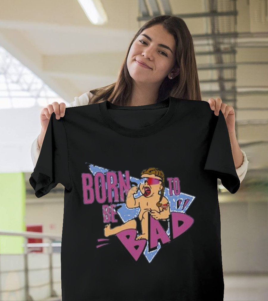2800studio Joey Janela Born To Be Bad Retro Cartoon Baby T-Shirt