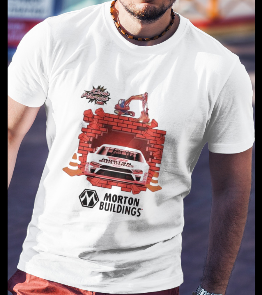 Kevin Harvick Inc Morton Buildings Car Brick Wall Racing T-Shirt