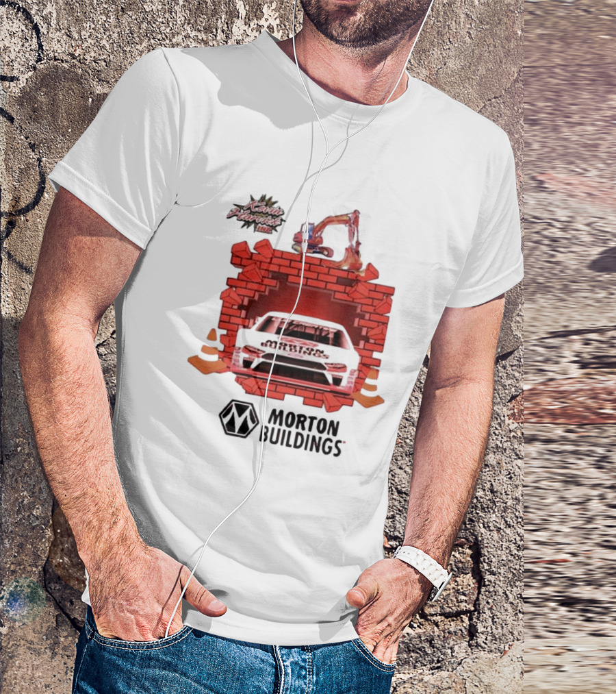 Kevin Harvick Inc Morton Buildings Car Brick Wall Racing T-Shirt