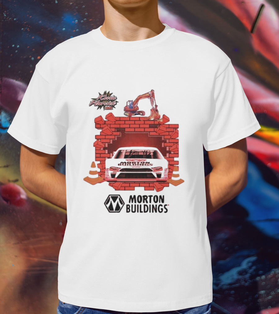 Kevin Harvick Inc Morton Buildings Car Brick Wall Racing T-Shirt