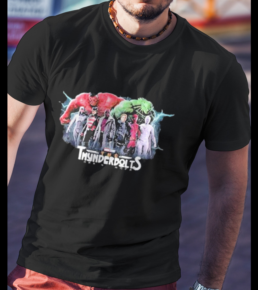 Marvel Studios Thunderbolts Rise Of The Red Hulk And Green Lizard Team Characters T-Shirt