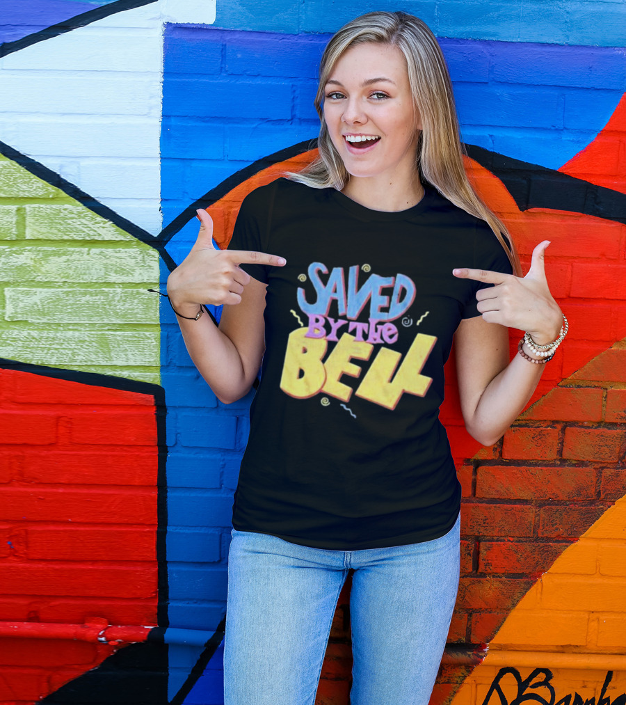 Saved By The Bell 90s Retro Faded Squiggles T-Shirt