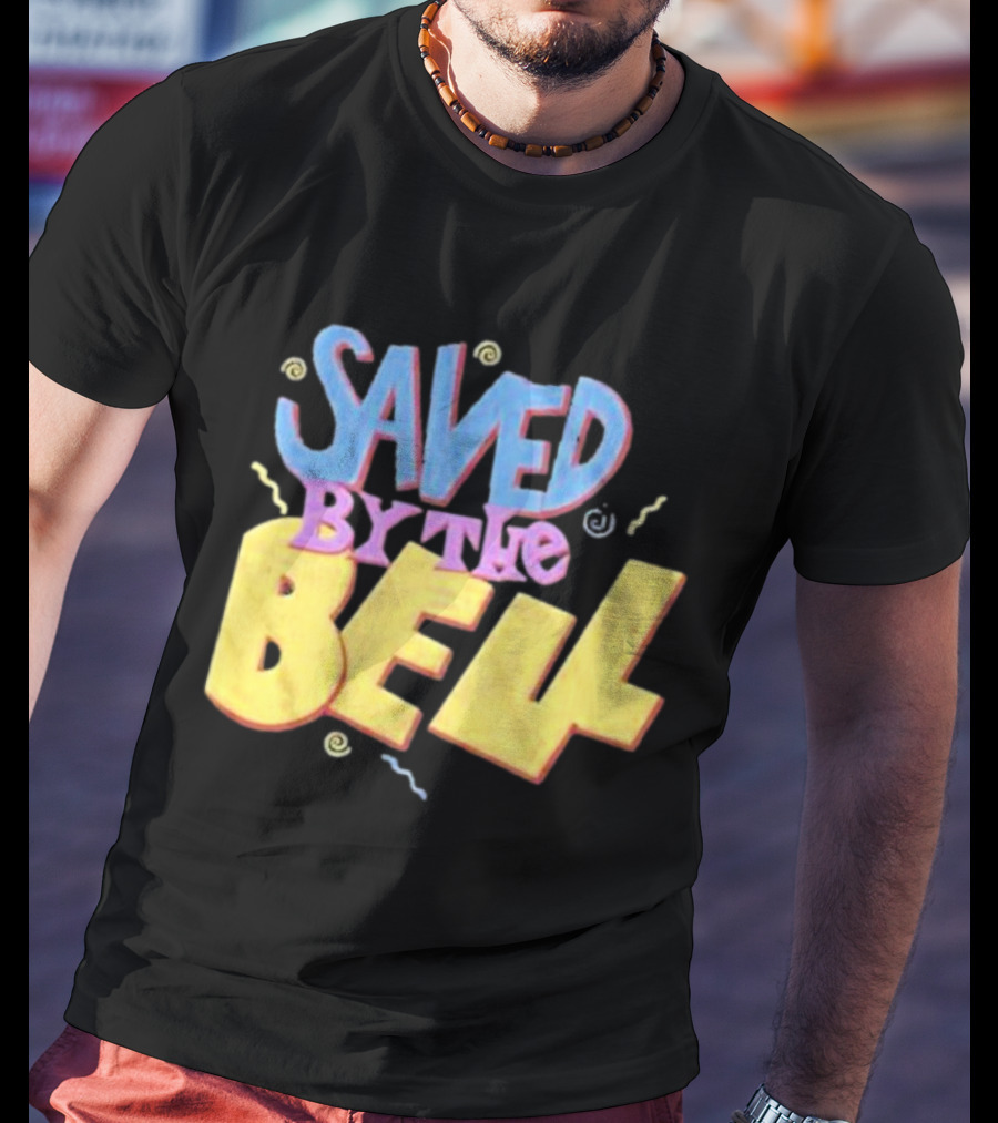 Saved By The Bell 90s Retro Faded Squiggles T-Shirt
