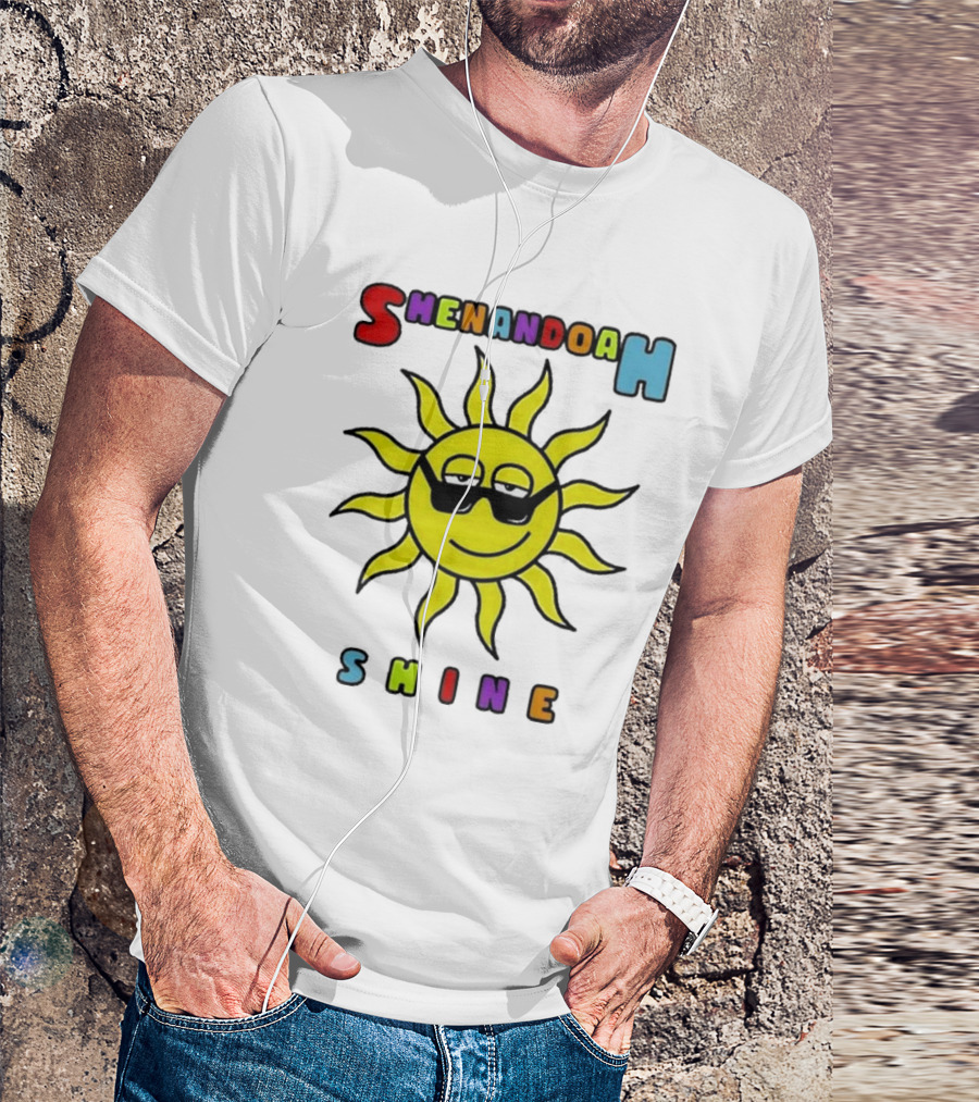 Shenandoah Shine Merch Sunshine Sun With Sunglasses T-Shirt