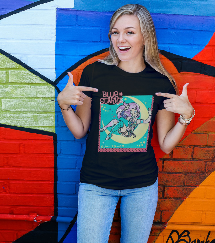 Billie Starkz All Elite Wrestling Moon Jump T-Shirt