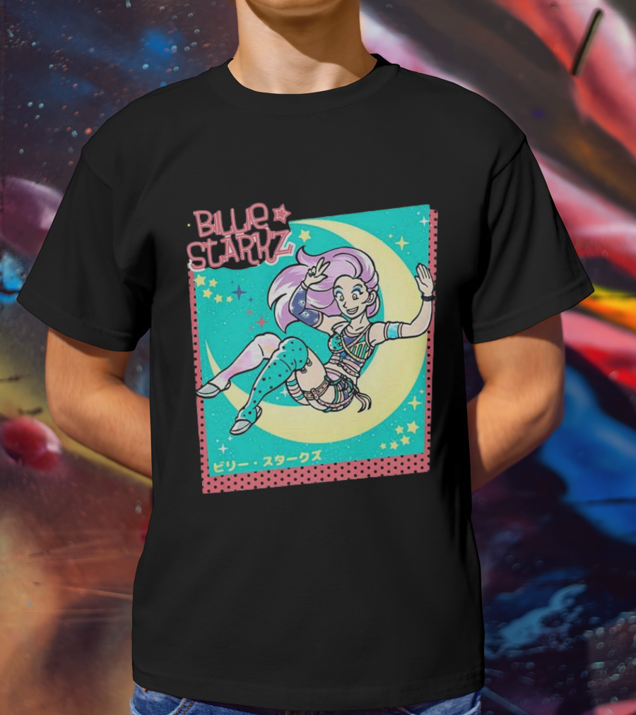 Billie Starkz All Elite Wrestling Moon Jump T-Shirt