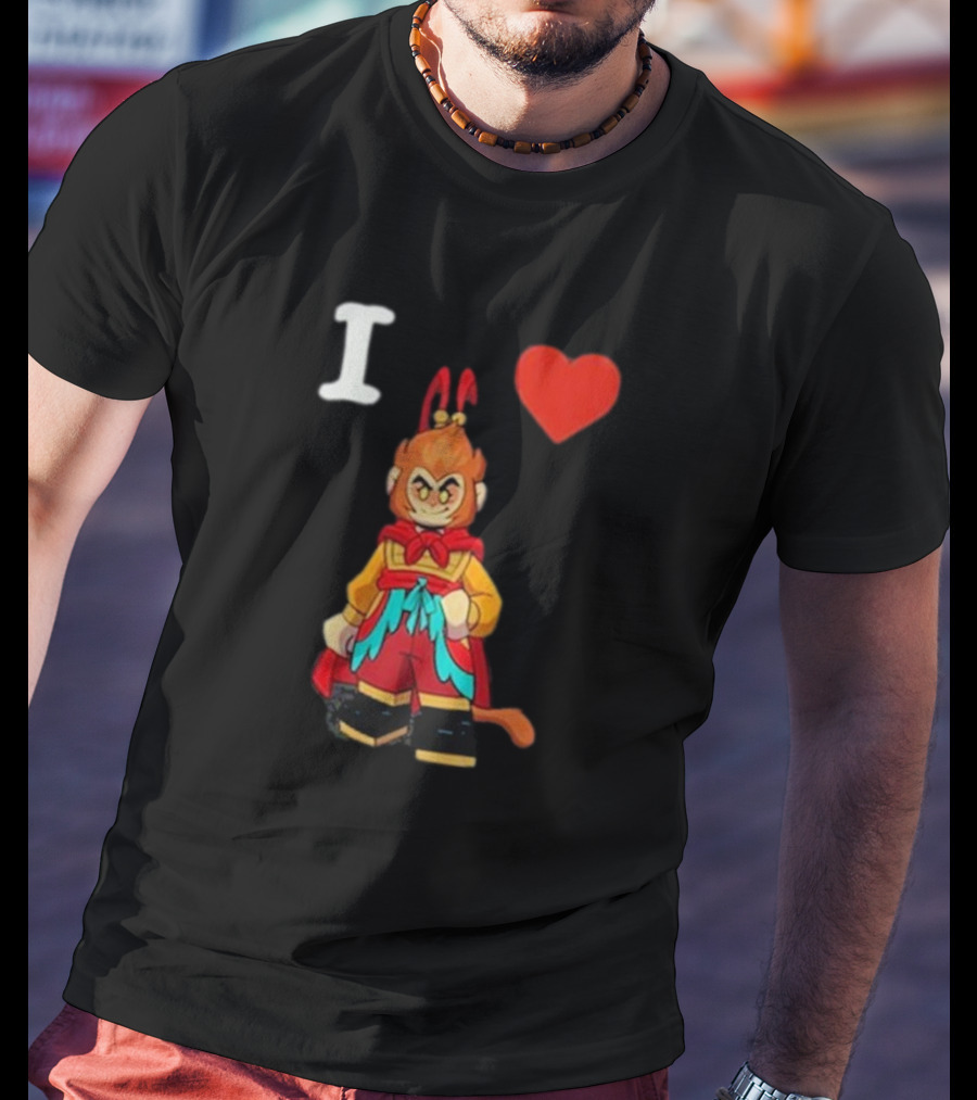 I Love Monkey King Lego Style Figure T-Shirt