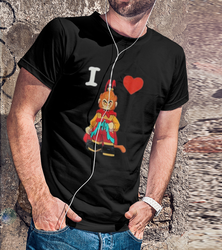 I Love Monkey King Lego Style Figure T-Shirt