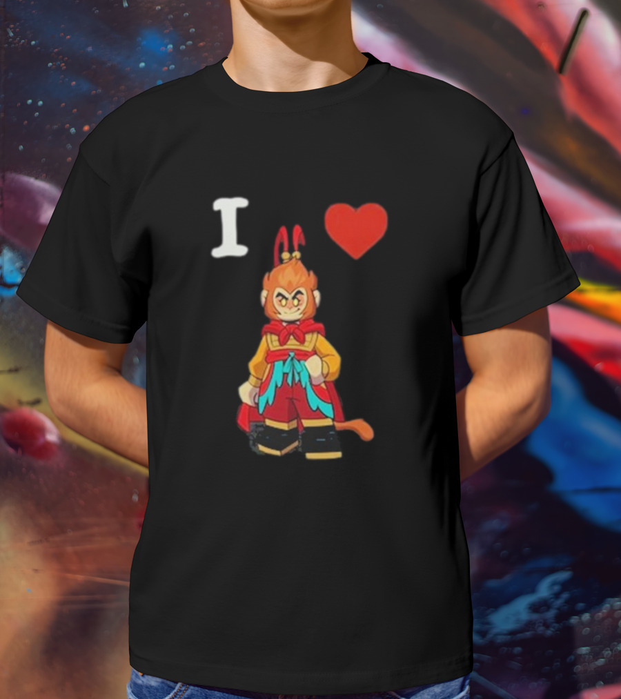 I Love Monkey King Lego Style Figure T-Shirt