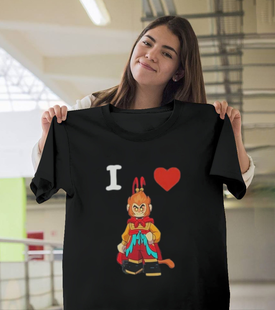 I Love Monkey King Lego Style Figure T-Shirt