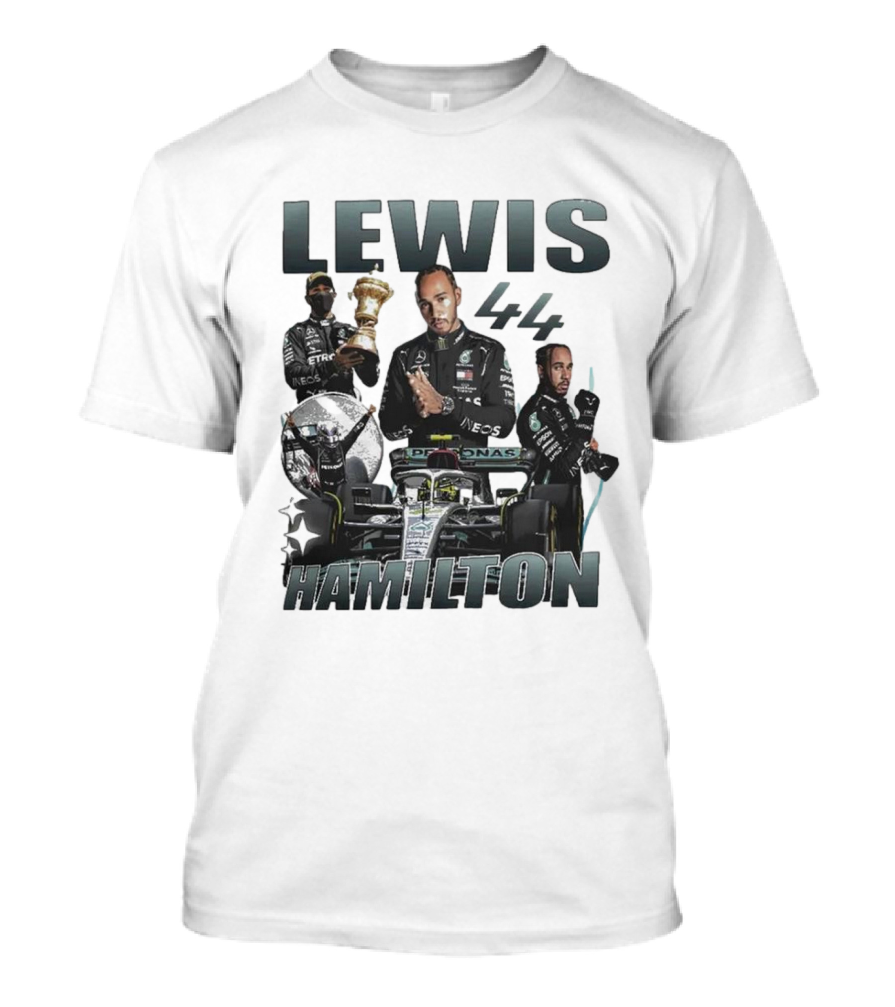 Lewis Hamilton 44 Formula Racing Champion Victory T-Shirt